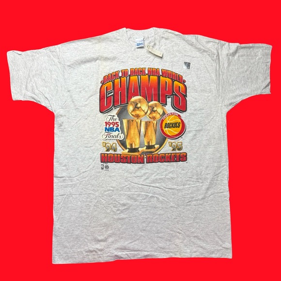 Salem Sportswear Other - Vintage 90s Houston Rockets NBA World Champions T Shirt Back to Back NOS